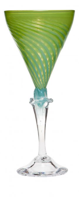 Hovedbilde Kunstglass Anemone - grønn ...