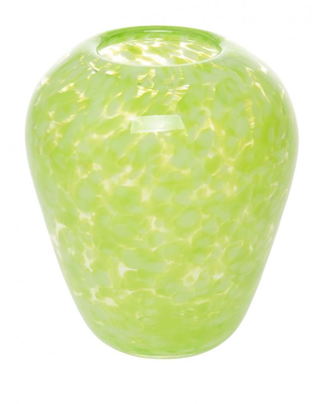 Glasskunst - Årstid vase  medium grønn