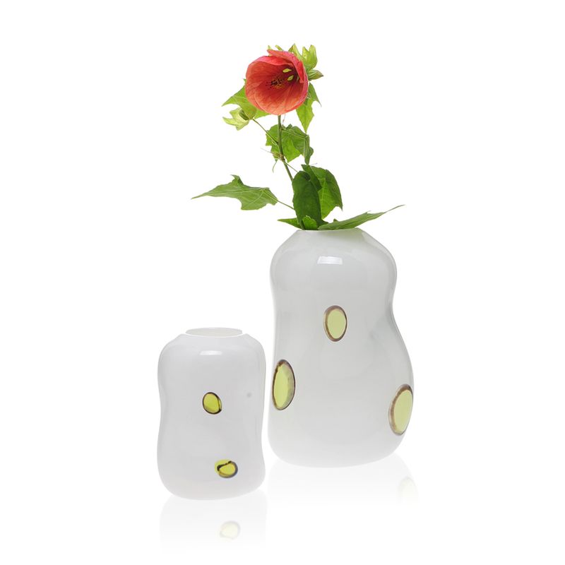 Kunstglass - Cirkus vase medium rosa