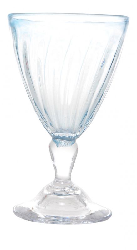 Kunstglass- Perlemor- blå, stor