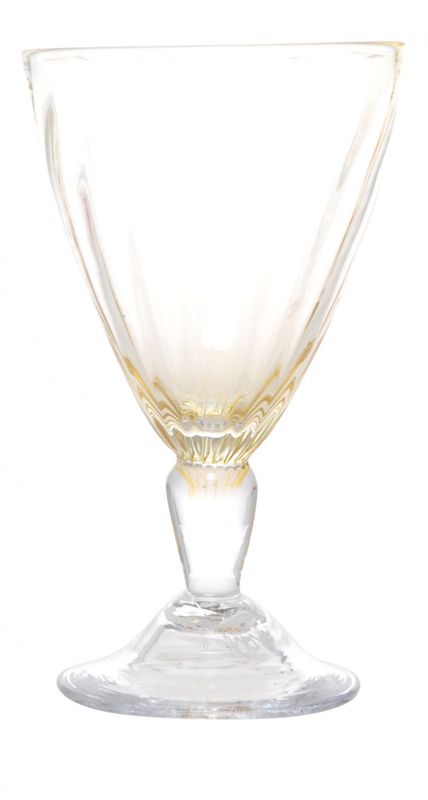 kunstglass - Perlemor - gul, stor