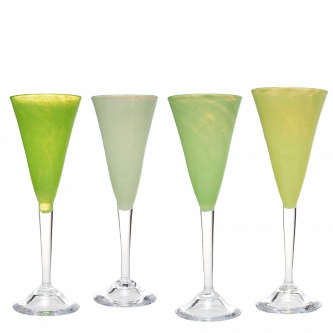 Hovedbilde Kunstglass - 4 Enkel grønn