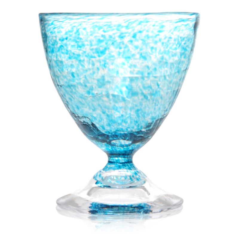 Rustikk småglass, akvamarin