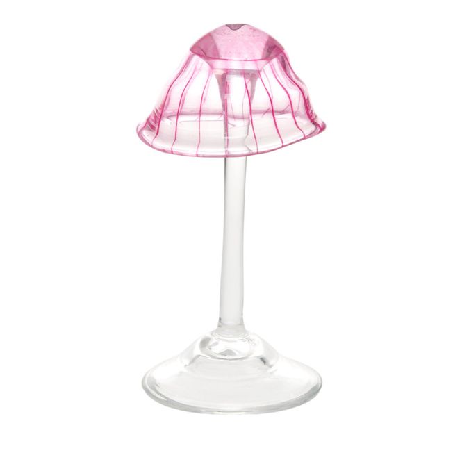 Hovedbilde Glasskunst - Sopp rosa