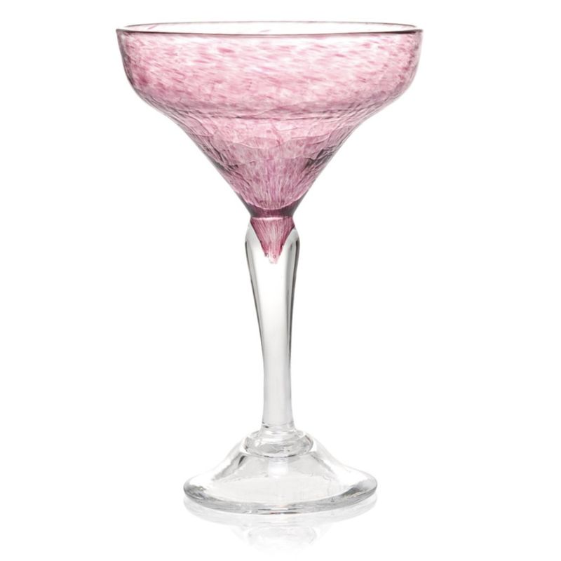 Kunstglass  - Rustikk boble lilla