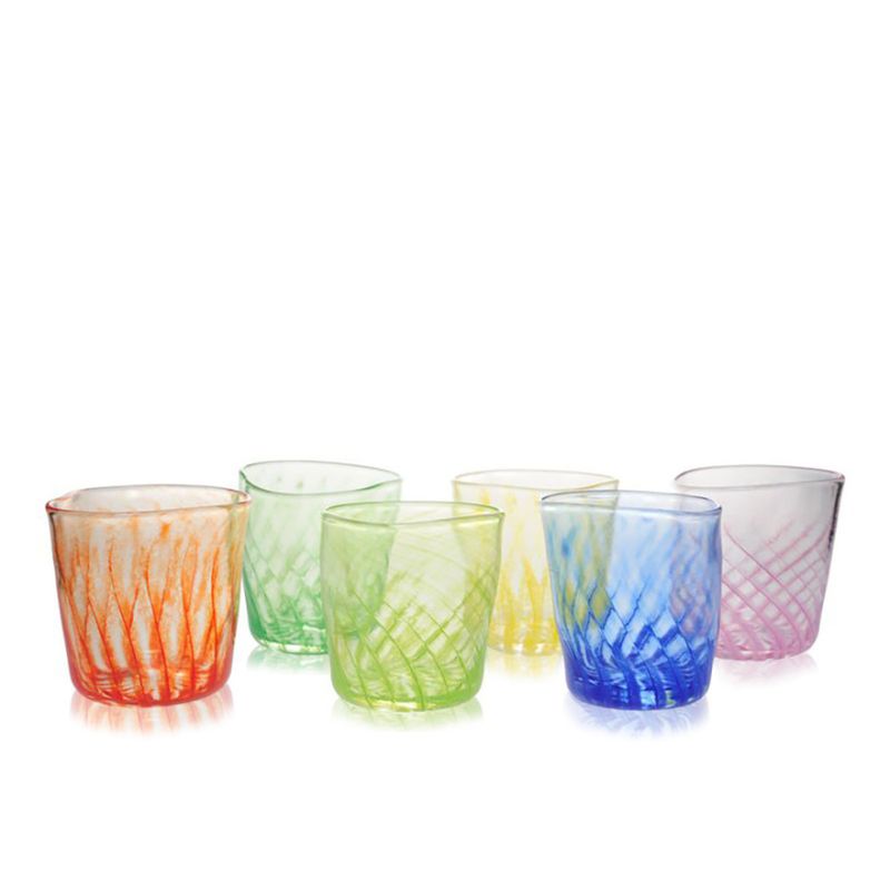 Hverdagsglass - 6 stk Bølge 