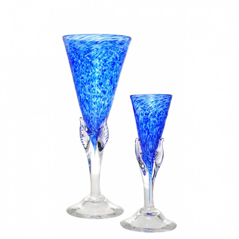Kunstglass  - Lilje liten grønn