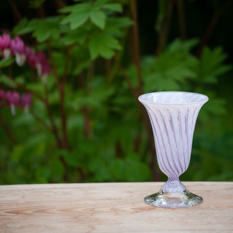 Kunstglass Sommerminner rosa - små