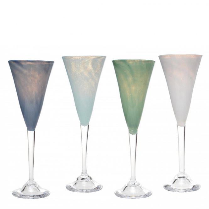 Hovedbilde kunstglass - 4 stk Enkel ...