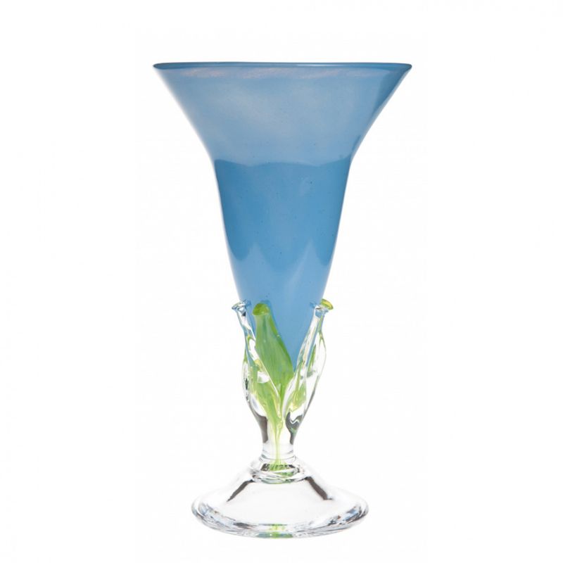 Spire vinglass Lysblå