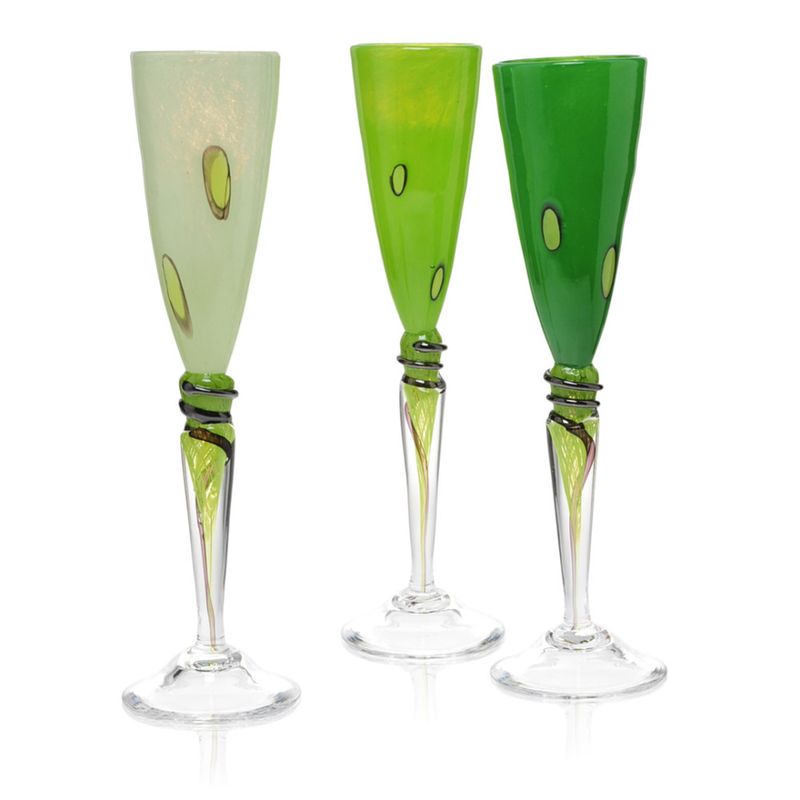 Kunstglass - Cirkus- vårgrønn, medium