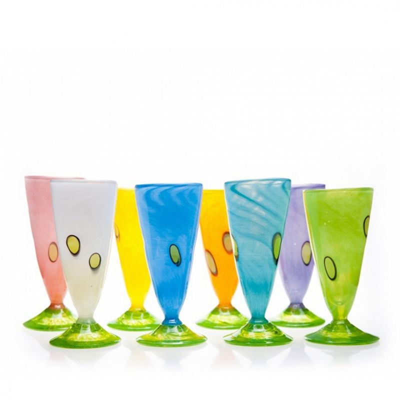 Kunstglass - Cirkus liten 8 stk