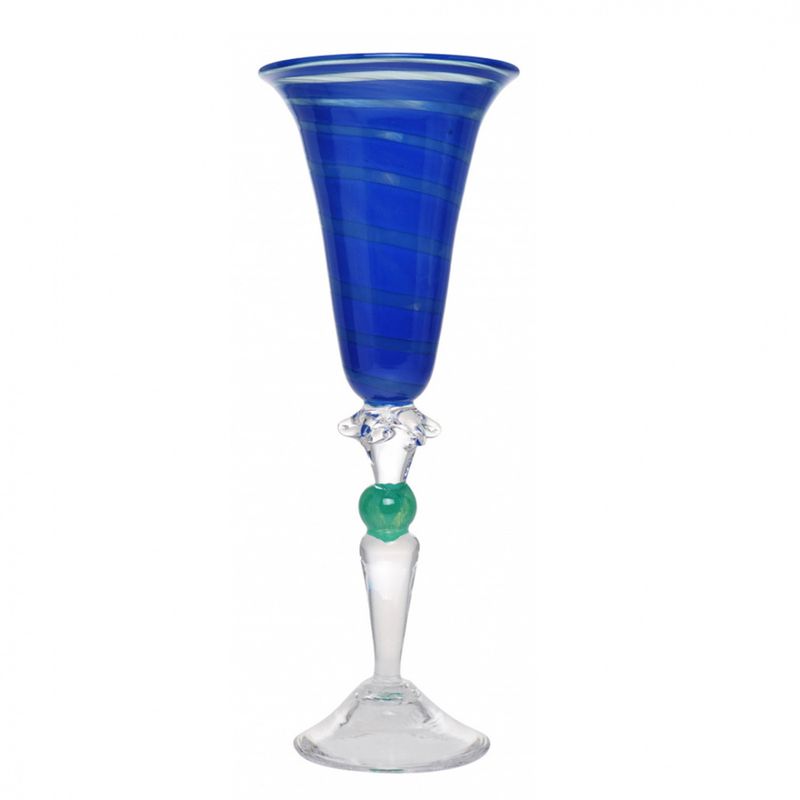 Kunstglass - Keiser blå