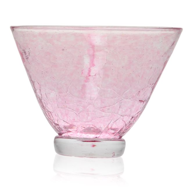 Hovedbilde Rustikk skål, liten blek rosa ...