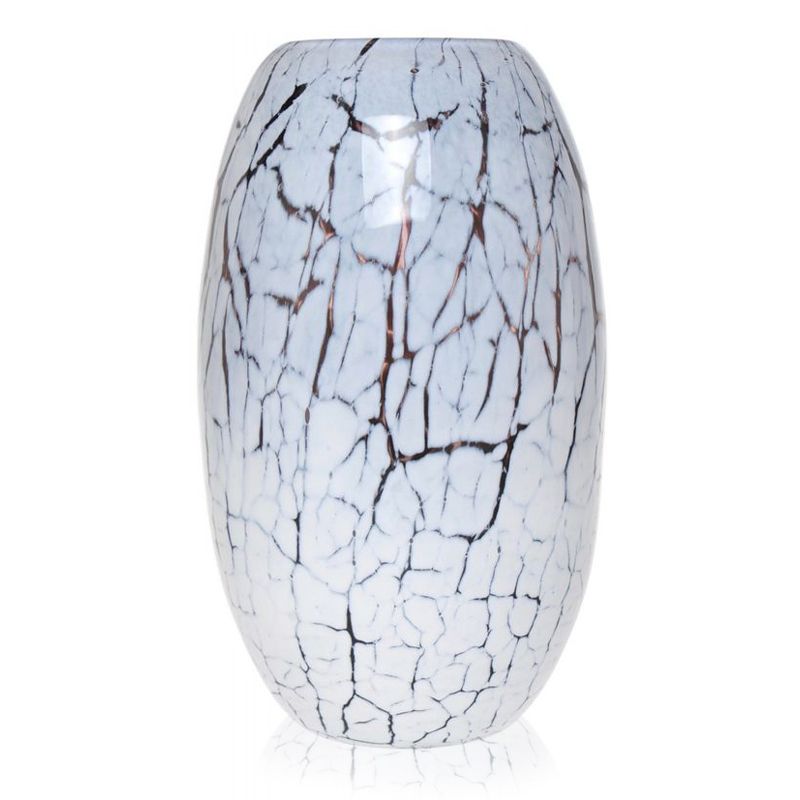 Kustglass - vase marmorert
