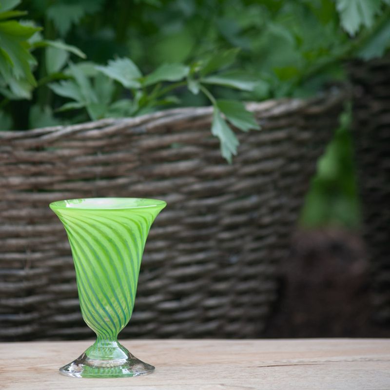 Kunstglass Sommerminner lys grønn - små