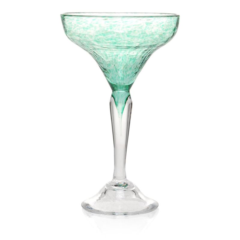 Kunstglass - Rustikk boble, mørk grønn