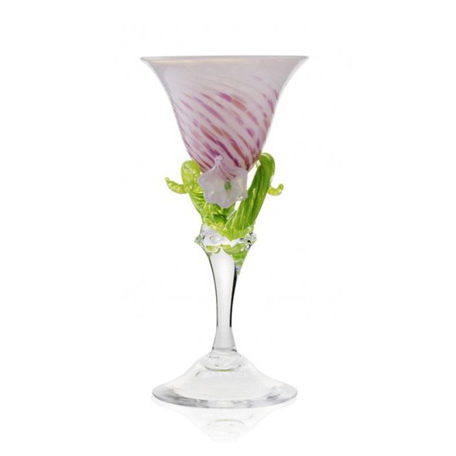 Hovedbilde Kunstglass - Rosa blomst