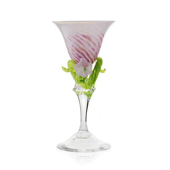 Hovedbillede Kunstglass - Rosa blomst